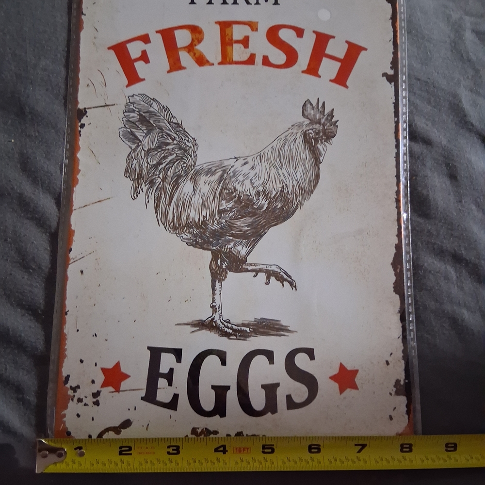 Silver Metal Sign - Picture 2 of 3